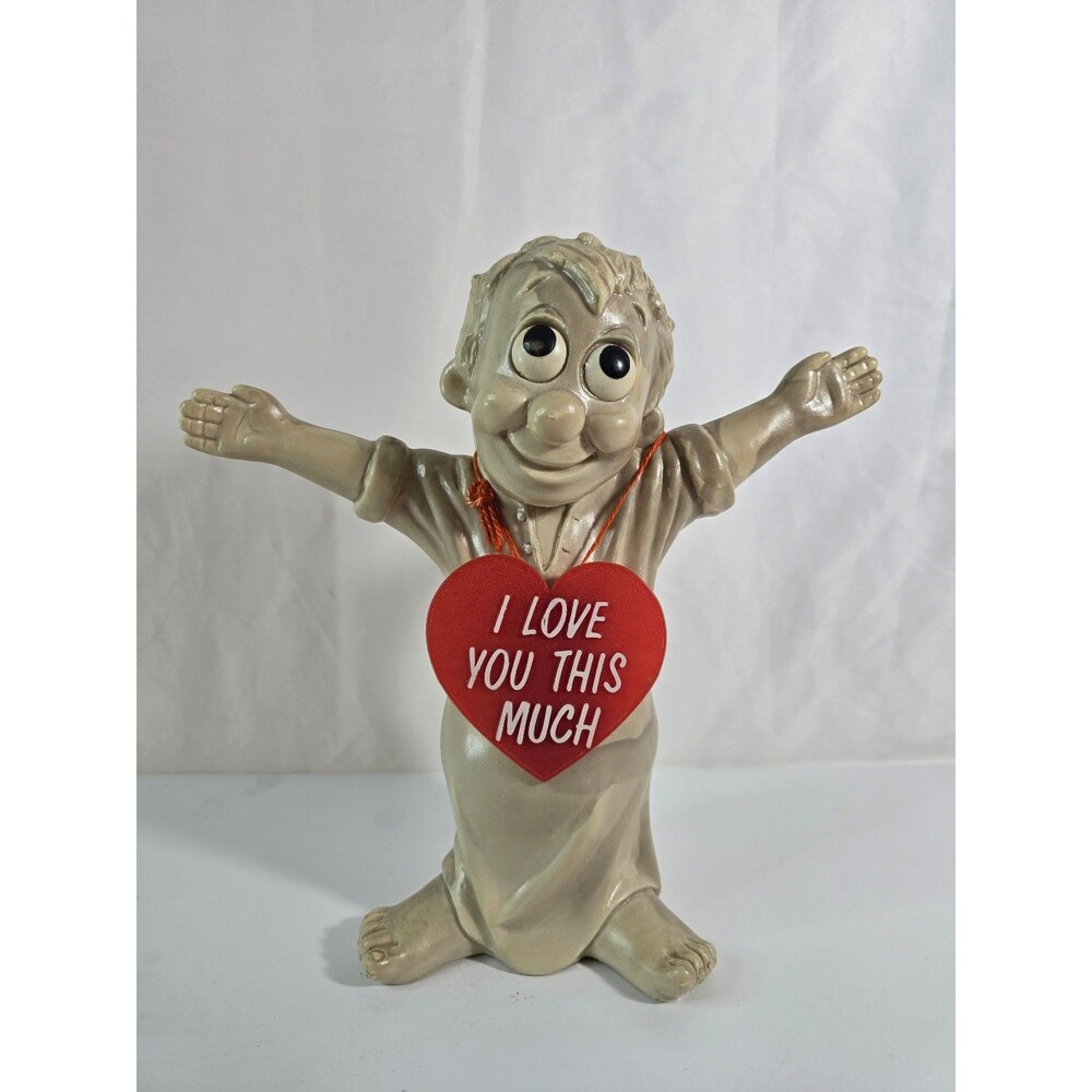 Vintage Russ Berrie & Co. "I Love You This Much" 12" figurine from 1970